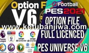 Download eFootball PES 2021 PES Universe Option File v6.0 All In One For PC + PS4 + PS5 Ketuban Jiwa