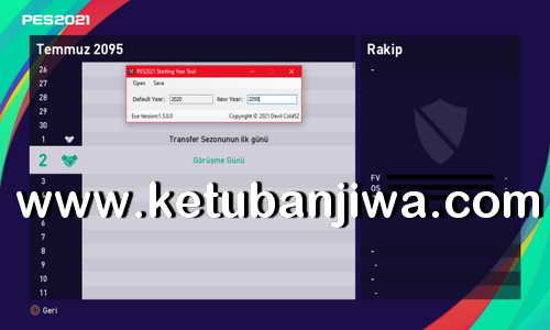 PES 2021 ML + BAL Starting Year Tool v2.0 by Devil Cold52 Ketuban Jiwa