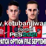 PES 2021 Option File Update 24/09/2021 For Smoke Patch 21.3.7