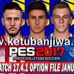 PES 2017 Option File Winter Transfer 05 January 2022 For Smoke Patch