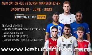 PES 2021 Unofficial Option File v2 Update 21 June 2023 For Smoke Patch Football Life 2023 Season 2024 Ketuban Jiwa