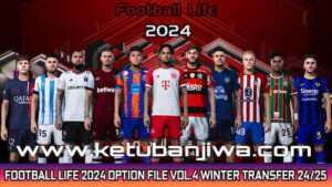 PES 2021 Smoke Patch Football Life 2024 Option File v4 AIO Winter Transfer Season 2024-2025 Ketuban Jiwa