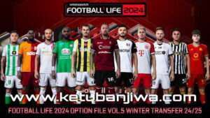 PES 2021 Smoke Patch Football Life 2024 Option File v5 AIO Winter Transfer Season 2024-2025 Ketuban Jiwa