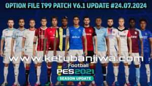 PES 2021 Option File Update 24 July 2024 For T99 Patch v6.1 Season 2024-2025 Ketuban Jiwa