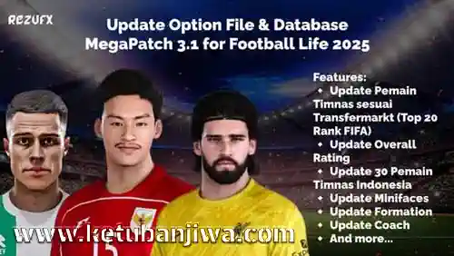 PES 2021 Option File + Database Update March 2025 For MegaPatch v3.1 Ketuban Jiwa