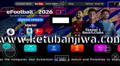 eFootball 2026 PPSSPP – PSP ISO English PS5 Camera Ketuban Jiwa