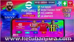 efootball pes 2026 ppsspp android february 2026 update full winter transfer iso english ketuban jiwa
