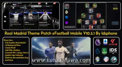 efootball 2026 mobile patch v10.3.1 real madrid theme edition for android ketuban jiwa