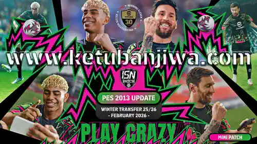 pes 2013 isn patch 26 full winter transfer mini patch aio season 2026 for pc ketuban jiwa