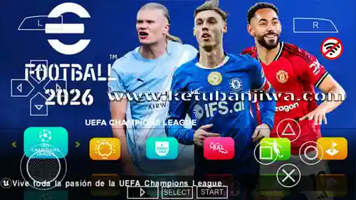 efootball pes 2026 psp ppsspp android offline ucl mod v5.9 all in one ketuban jiwa