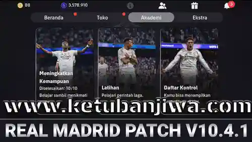 efootball 2026 mobile patch v10.4.1 real madrid theme edition for android ketuban jiwa