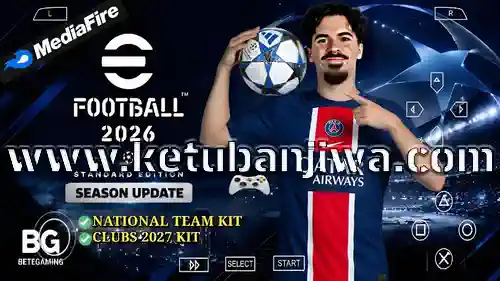 efootball pes 2026 ppsspp android offline may update + new kits ps5 camera ketuban jiwa