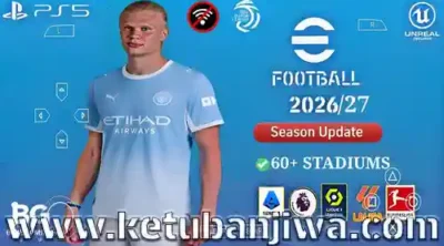 efootball pes 2026 ppsspp android offline ps5 camera may update + transfer & 60+ stadiums ketuban jiwa