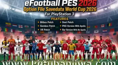 efootball pes 2026 option file savedata world cup 2026 for playstation 3 ketuban jiwa