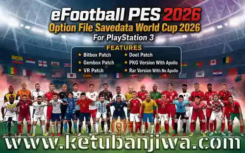 efootball pes 2026 option file savedata world cup 2026 for playstation 3 ketuban jiwa