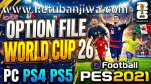 pes 2021 world cup 2026 option file for pc + ps4 + ps5 ketuban jiwa