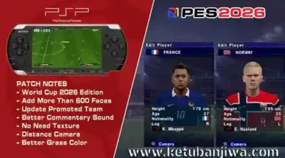 efootball pes 2026 ppsspp psp iso jrplay world cup edition ketuban jiwa