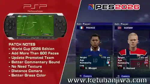efootball pes 2026 ppsspp psp iso jrplay world cup edition ketuban jiwa