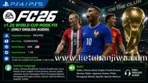fc 26 v1.25 ps4 + ps5 world cup 2026 mode fix + offline unlock ketuban jiwa