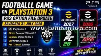 football games update savedata 31 july 2026 for ps3