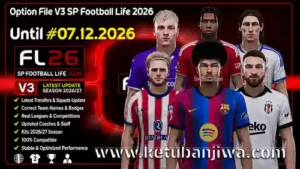 pes 2021 option file v3 for sp football life 2026 fl26 season 2026 2027 ketuban jiwa