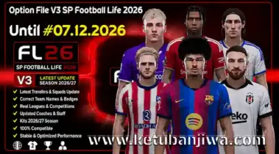 pes 2021 option file v3 for sp football life 2026 fl26 season 2026 2027 ketuban jiwa