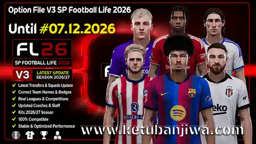 pes 2021 option file v3 for sp football life 2026 fl26 season 2026 2027 ketuban jiwa