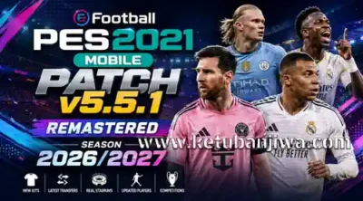 efootball pes 2021 mobile patch v5.5.1 remastered season 2026 2027