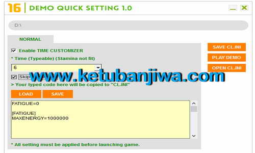 FIFA 16 Demo Quick Setting Tools by MonkeyDragon FIFA 16 Demo Quick Setting Tools by MonkeyDragon