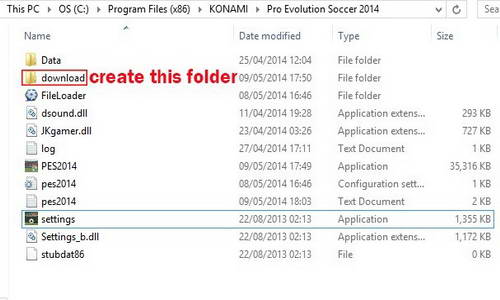 How to use PES 2014 Patch 1.13&1.16 With Fileloader 1.2.0.9 by Hawke