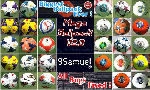 Mega Ballpack v2.0 For PES 2014 by Samuel Cannavaro