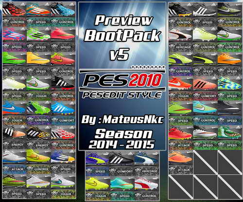 PES 2010 New Bootpack HD v5.0 Season 14/15 by MateusNkc PES 2010 New Bootpack HD v5.0 Season 14/15 by MateusNkc