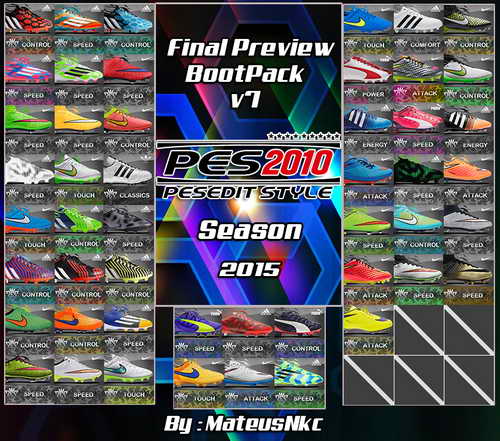 PES 2010 New Bootpack HD v7.0 Season 2015 by MateusNkc PES 2010 New Bootpack HD v7.0 Season 2015 by MateusNkc