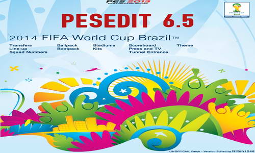 PES 2013 PESEdit Patch 6.5 FIFA World Cup 2014 by Nilton1248 PES 2013 PESEdit Patch 6.5 FIFA World Cup 2014 by Nilton1248