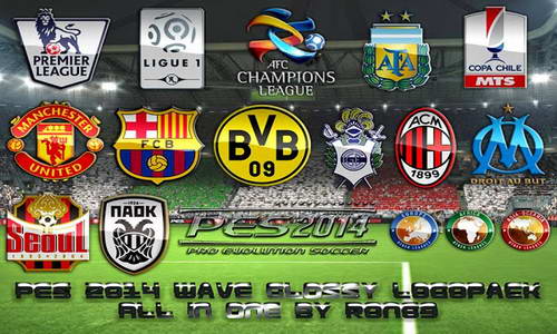 PES 2014 All In One (AIO) Wave Glossy Logopack by Ron69