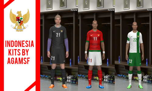 PES 2014 Indonesia National Team Kitspack by Agamsf