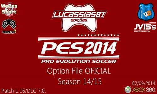PES 2014 Option File XBOX360 (02/09/14) by Lucassias87