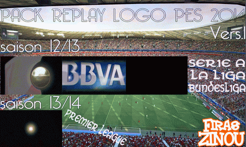 PES 2014 Replay Logo Pack Fix v2 by Firas Zinou