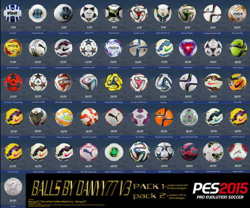 PES 2015 Ballspack HD Update v.3 by Danyy77 PES 2015 Ballspack HD Update v.3 by Danyy77
