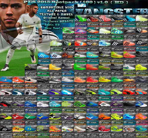 PES 2015 New Bootpack HD (100 Boots) v1.0 by SGangster