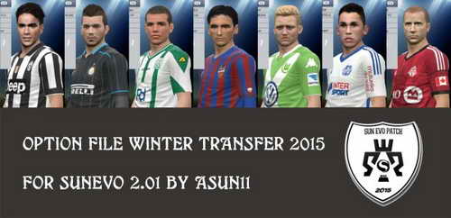 PES 2015 O.F Update Winter Transfer SunEvo by Asun11 PES 2015 O.F Update Winter Transfer SunEvo by Asun11