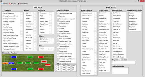 PES 2015 PC Stats Converter From FM 2015 v8.2 by Spaf94