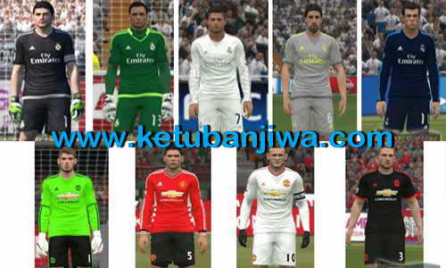 PES 2015 Real Madrid & Manchester United Kits 15/16 PES 2015 Real Madrid & Manchester United Kits 15/16