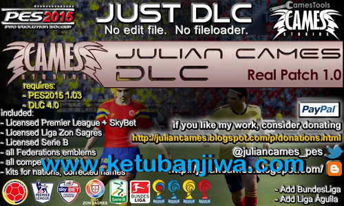 PES 2015 Real Patch 1.0 DLC 01 Mods by Julian Cames PES 2015 Real Patch 1.0 DLC 01 Mods by Julian Cames
