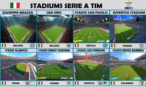 PES 2015 New 26 Stadiums Pack Update v2 by Estarlen Silva
