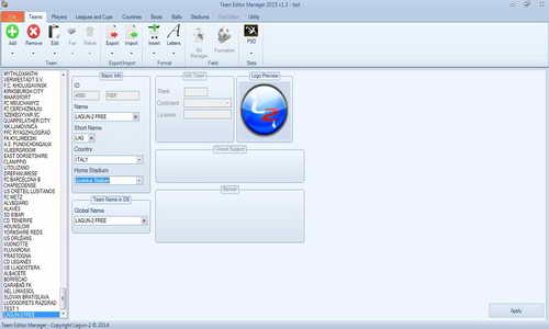 PES 2015 Team Editor Manager Tools Beta 1.5 by Lagun-2 PES 2015 Team Editor Manager Tools Beta 1.5 by Lagun-2