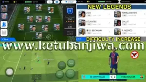 pes 2018 mobile android offline apk + obb new legends difficulty increase update + campaign mode ketuban jiwa