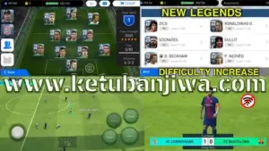 pes 2018 mobile android offline apk + obb new legends difficulty increase update + campaign mode ketuban jiwa