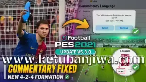 pes 2021 mobile android v5.3.0 update english commentary ketuban jiwa