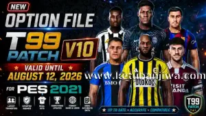 pes 2021 option file v6 summer transfer update 06 august 2026 for t99 patch v10 ketuban jiwa